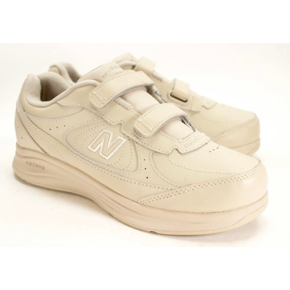 New Balance 577 Womens Sz US 8 EE Beige Bone Hook and Loop Comfort Walking Shoes